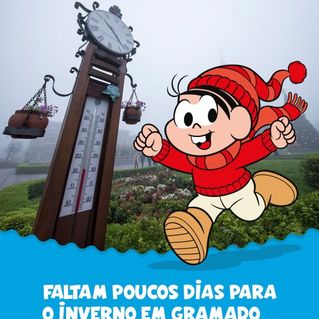 Contagem regressiva para a estação mais concorrida de Gramado. 💛

Com a chegada do inverno, a cidade entra em um dos períodos mais movimentados do ano.

E, no meio de tudo isso, a Vila entra como um passeio que ajuda a deixar o dia mais especial: parque indoor e climatizado, atrações para diferentes idades e uma experiência pensada para curtir com conforto em qualquer momento.

Em junho, a Vila faz parte desse roteiro como um lugar onde a diversão acompanha a viagem do começo ao fim.

Contém texto alternativo: Post em carrossel. No primeiro card, a personagem Mônica aparece usando suéter, touca vermelha e botas, em um fundo de inverno em Gramado, com relógio e praça da cidade. Com dizeres: “Faltam poucos dias para o inverno em Gramado…” No segundo card, Milena aparece usando jaqueta rosa, sentada e fazendo um desenho, em um ambiente interno da Vila. Na tela, os dizeres: “E a Vila faz parte desse momento com experiências para curtir em família.”