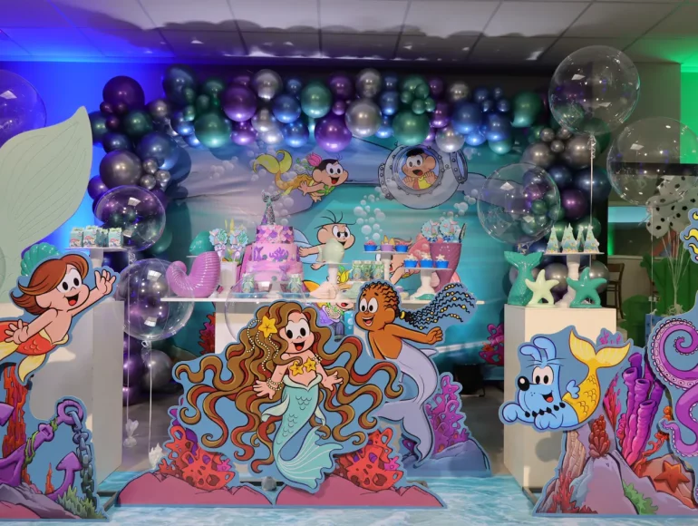 Festa de aniversário na VIla da Mônica - Fundo do Mar